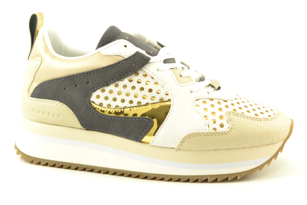 Bij wet West lucht Cruyff lage sneakers Solar champagne - Zweerts Schoenen