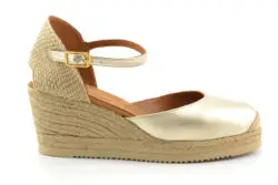Unisa espadrilles goud leer