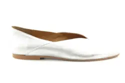 KMB ballerina zilver leer