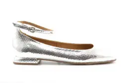 Pedro Miralles ballerina's metallic zilver
