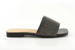 Tosca Blu slippers zwart strass