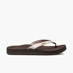 Reef teenslippers bruin-wit