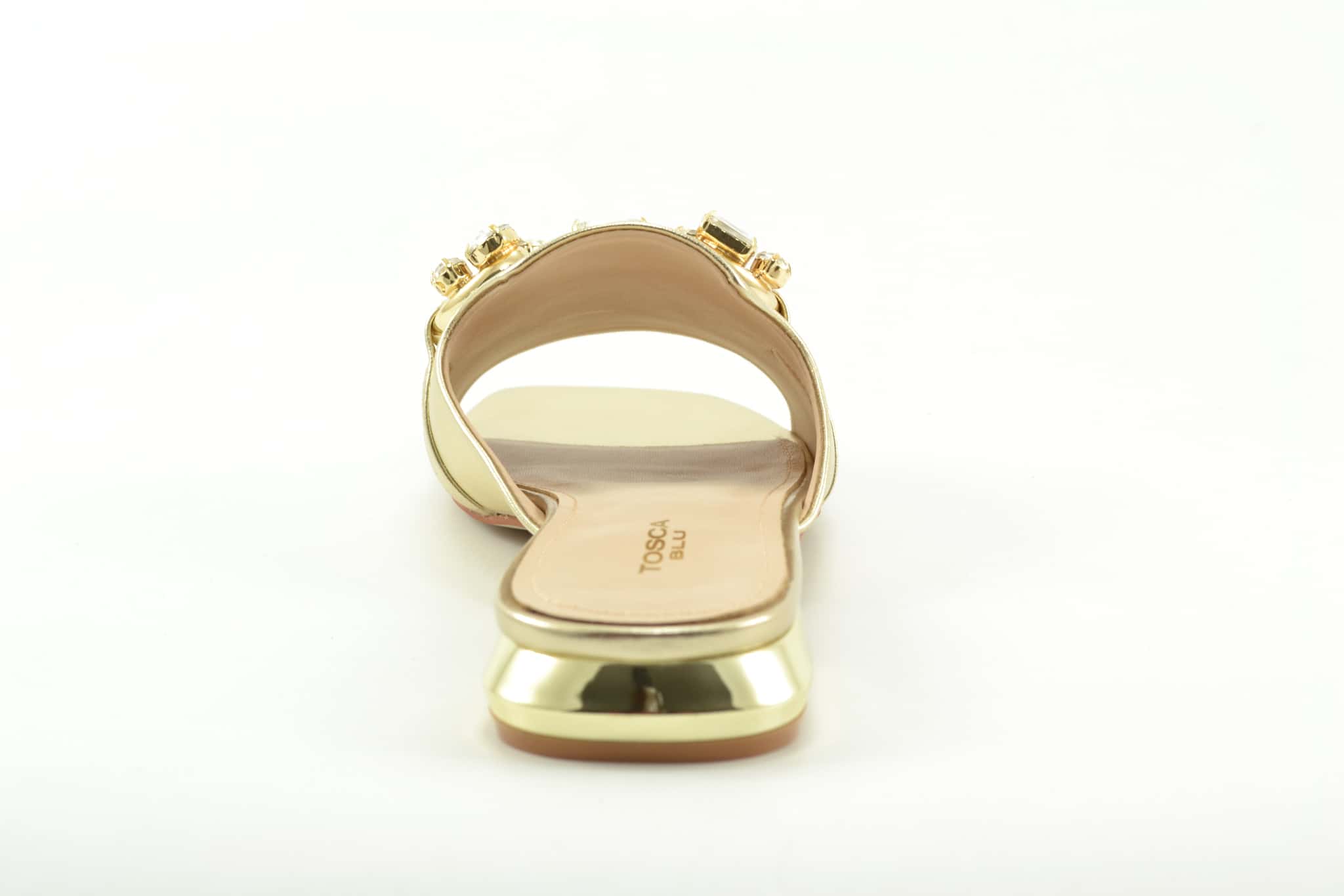 Tosca Blu slippers goud leer/steentjes Zweerts Schoenen