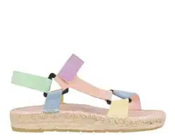 Manebi sandalen Venice blauw-rose-lila