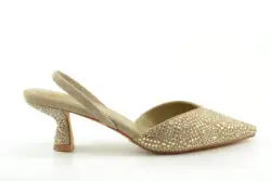 Alma en Pena pumps beige suede/strass