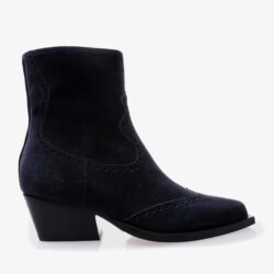 Via Vai enkellaarzen hak blauw suede