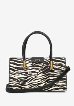 Mexx schoudertas black/white zebra