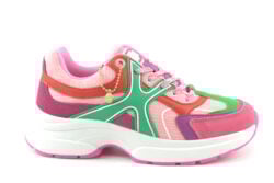 Mexx lage sneakers Loyce rose/paars/groen