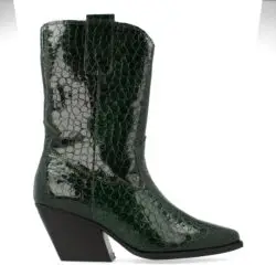 Red-Rag westernlaarzen groen lak