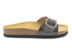 Scholl dames slippers Kathleen zwart leer