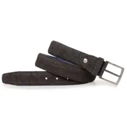 Floris van Bommel herenriem zwart print