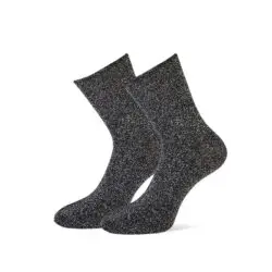 MarcMarcs damessokken zwart-zilver