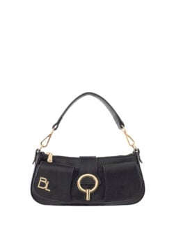 Babouche dames tas zwart leer