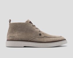 Rehab hoge veterschoenen beige suede