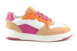 Cycleur de Luxe lage sneakers Flash wit-fuxia-oranje