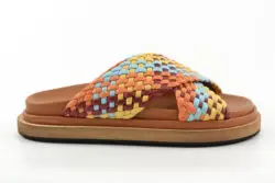 Toral slippers tricolour leer