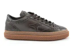 AMA Brand luxe sneakers bruin leer