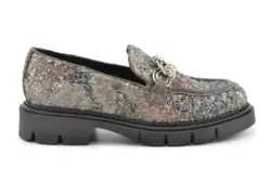 Weekend loafers grijs pailletten