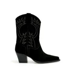 Catarina Martins westernlaarzen hak zwart suede