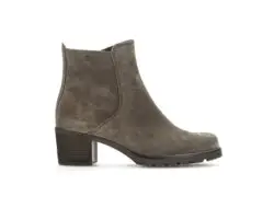 Gabor beige suede enkellaarzen hakje G