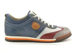 Kamo-Gutsu veterschoenen blauw combi leer