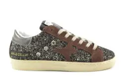 AMA Brand luxe sneakers bruin glitters