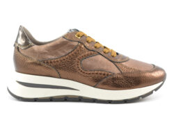 DLSport lage sneakers brons leer