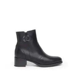 NeroGiardini enkellaarzen hak zwart leer