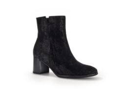 Gabor enkellaarzen hak zwart suede