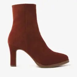 Via Vai enkellaarzen hak rood suede