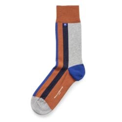 Floris van Bommel herensokken oranje combi 1-pack