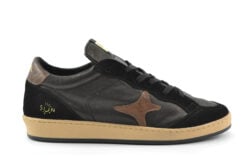 AMA Brand luxe zwarte leren sneakers