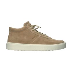 Blackstone mid sneakers lichtbruin suede