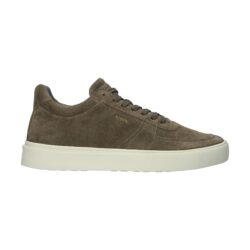 Blackstone groen suede sneakers