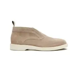 Greve hoge loafers beige suede