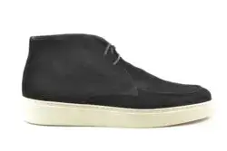 Giorgio half hoge veterschoenen zwart suede