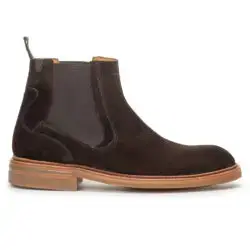 Floris van Bommel chelseaboots bruin suede H