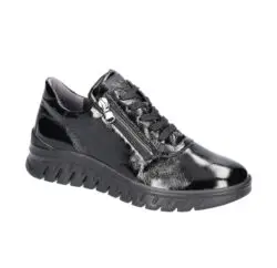 Waldlaufer zwarte sneakers lak rits H
