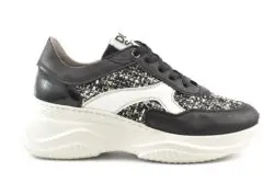 DLSport zwarte sneakers met tweed