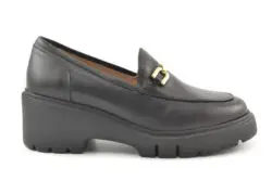 Unisa instappers zwart leer