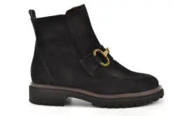 Paul Green zwarte enkellaarzen suede