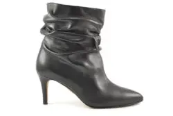 Toral enkellaarzen hak zwart leer