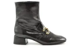 Pedro Miralles zwarte enkellaarzen lak