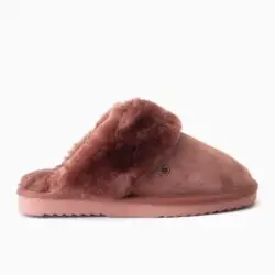 Warmbat dames pantoffels Flurry oud rose/wol
