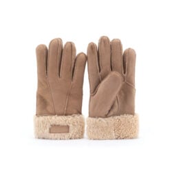 Warmbat dames handschoenen lammy camel