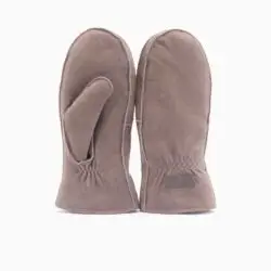 Warmbat wanten taupe suede