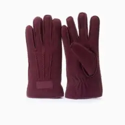 Warmbat dames handschoenen donker rood