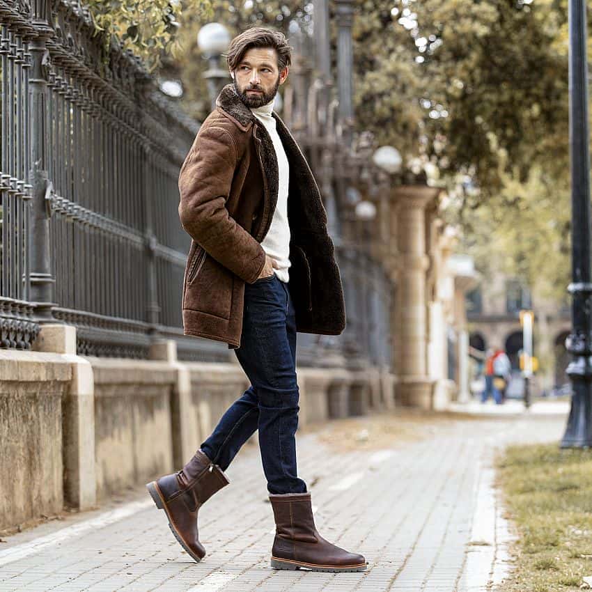 Chelsea Boots Panama Jack Heren Ankellaars Waterdicht, Kastanje