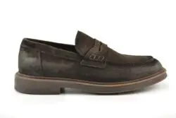 Giorgio donkerbruin suede loafers
