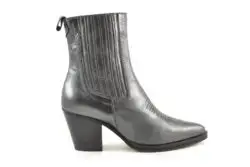 Toral chelseaboots hak zilvergrijs leer